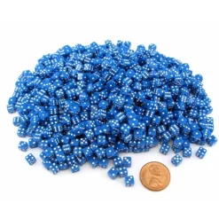 1000 Six Sided D6 5mm .197 Inch Die Small Tiny Mini Miniature Blue Dice - Your Source for Gaming Essentials