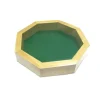 10" Wood Dice Tray with Green Felt Bottom - Rolling Dice Wooden Tray - Your Source for Gaming Essentials