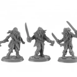 Zombie Pirates (3) #30040 Reaper Legends: Bones USA Unpainted Plastic Figures - Your Source for Gaming Essentials